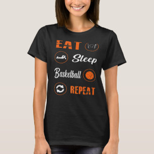 Upprepa basketbollens basketspelare Rou T Shirt