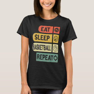 Upprepa basketbollens basketspelare Rou T Shirt