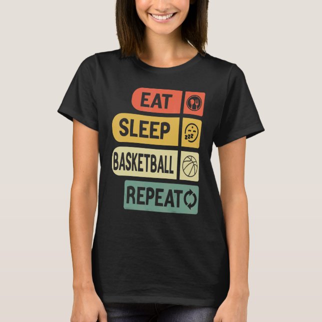 Upprepa basketbollens basketspelare Rou T Shirt (Framsida)
