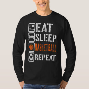 Upprepa basketbollens basketspelare Rou T Shirt
