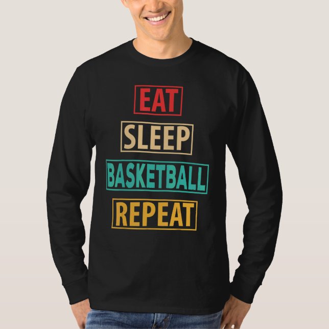 Upprepa basketbollens basketspelare Rou T Shirt (Framsida)