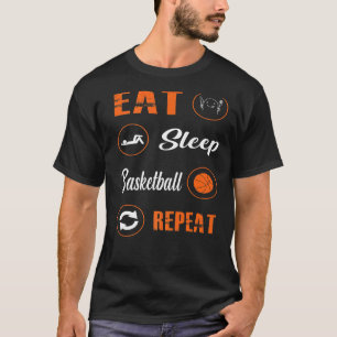 Upprepa basketbollens basketspelare Rou T Shirt