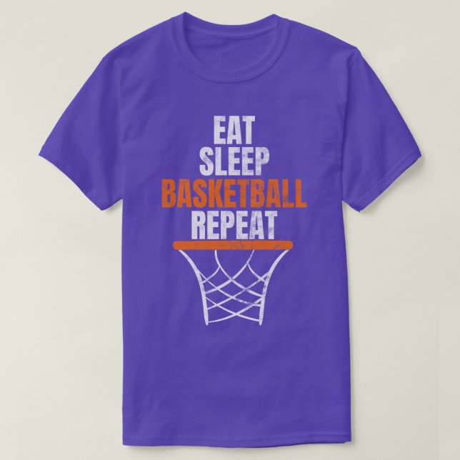 Upprepa basketbollens basketspelare t shirt (Design framsida)