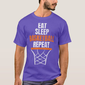 Upprepa basketbollens basketspelare t shirt