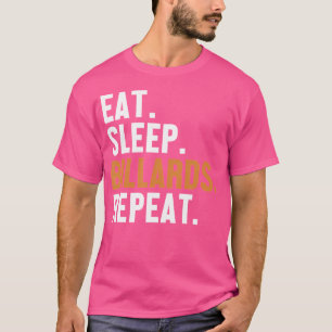 Upprepa Bassäng Snooker Bollar Bill Bill för Eat-v T Shirt