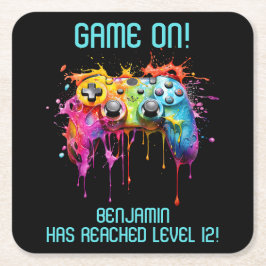 Upprepa bildspelet Party Underlägg Papper Kvadrat