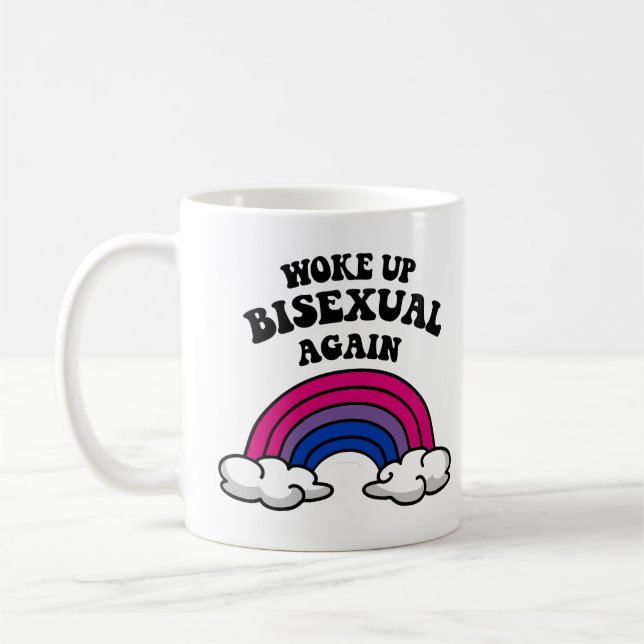 Upprepa bisexuell igen kaffemugg (Vänster)