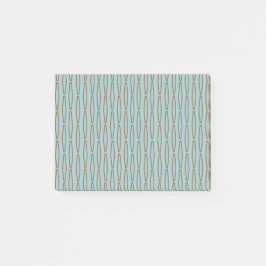 Upprepa blekens blå geometri post-it block