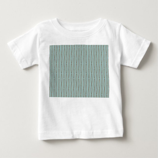 Upprepa blekens blå geometri t shirt (Framsida)