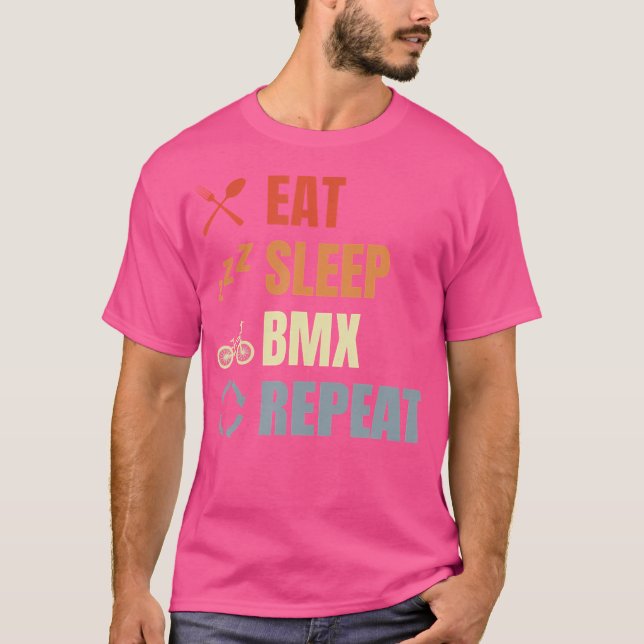 Upprepa Bmx Älskare T Shirt (Framsida)