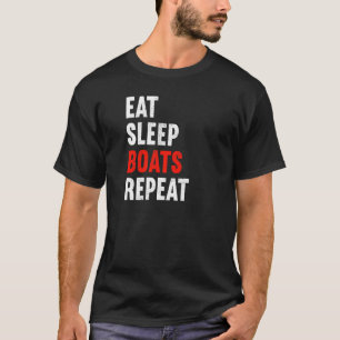 Upprepa Boat Builder ShipBuilder Bo för Östra vilo T Shirt