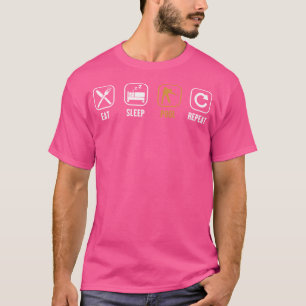 Upprepa Bollar Snooker Player Bi för Eat Sviloläge T Shirt