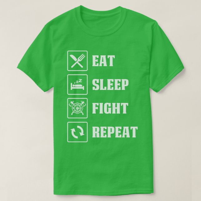 Upprepa brandbekämpning T Shirt (Design framsida)