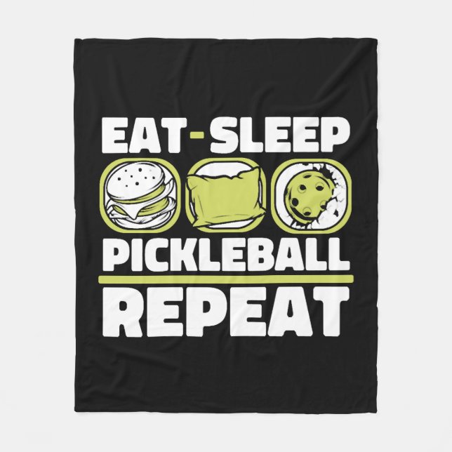 Upprepa Cachespelare Pro-teamet för Eat-viloläge Fleecefilt (Framsidan)