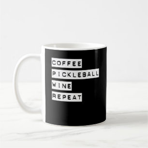 Upprepa Coffee Pickleball Vin Kaffemugg