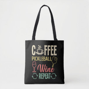 Upprepa Coffee Pickleball Vin Tygkasse