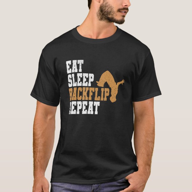 Upprepa Coola för Parkour Eat-viloläge T Shirt (Framsida)