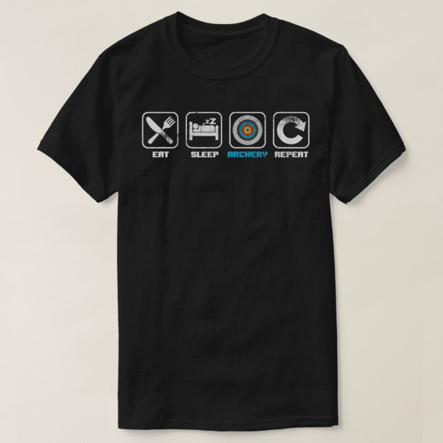 Upprepa Coola och pilbåge för att få sömnarkitektu T Shirt (Design framsida)
