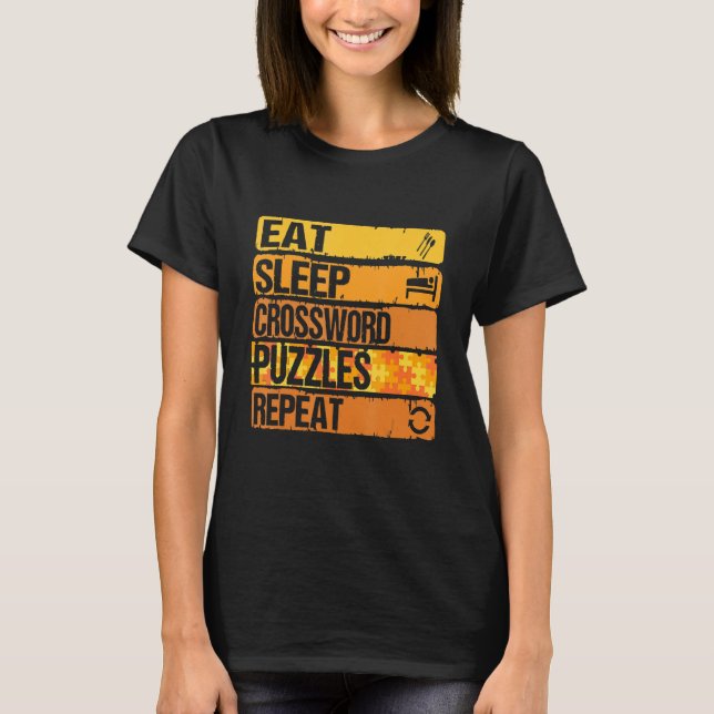 Upprepa Coola Pussel ReX i viloläge T Shirt (Framsida)