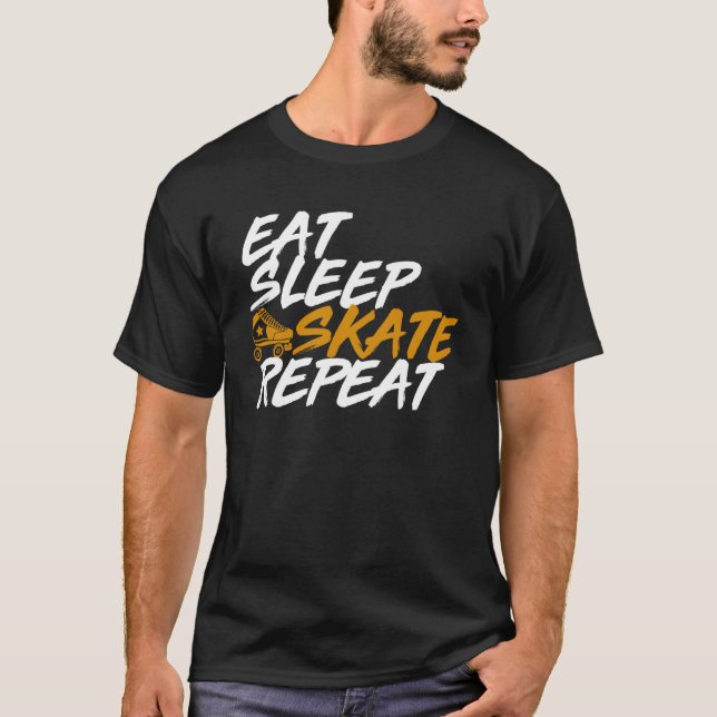 Upprepa Coola Rullfyllnadsrullar för matsviloläge T Shirt (Framsida)