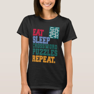 Upprepa Crossword Puzzle med lösenord för att ligg T Shirt