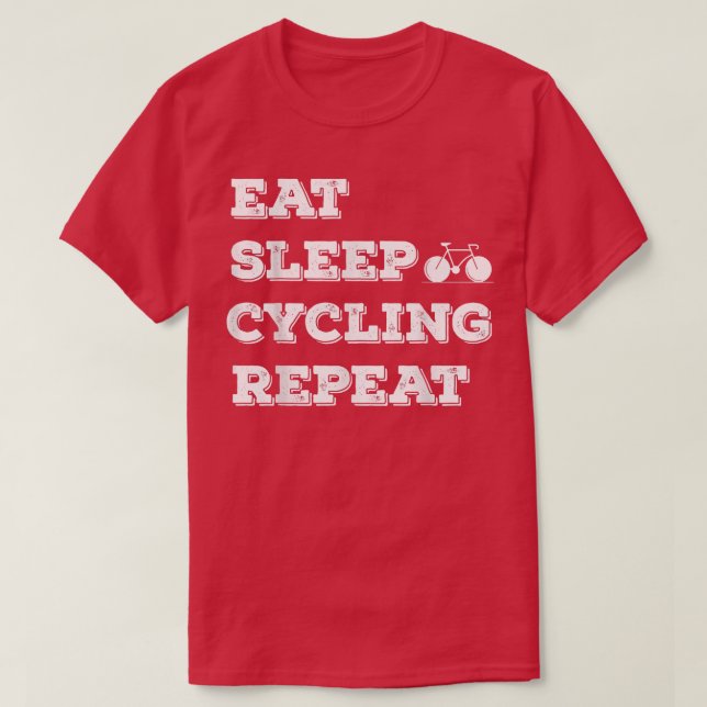 Upprepa cykel för viloläge t shirt (Design framsida)