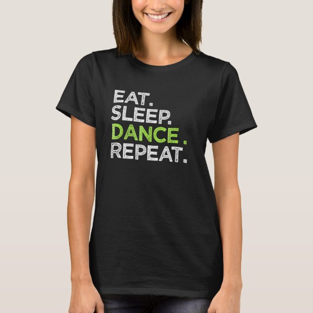 Upprepa Dancer Underbar Dancing Cheer T Shirt (Framsida)