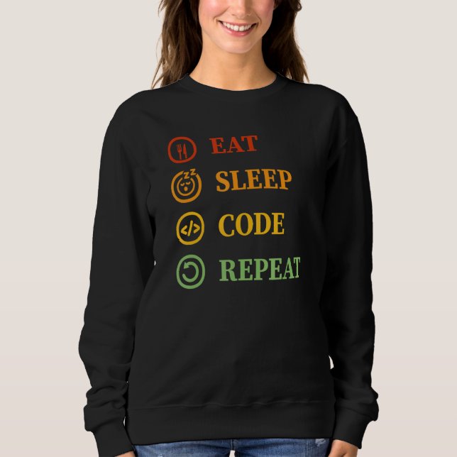 Upprepa datorns Geek Programming C. T Shirt (Framsida)