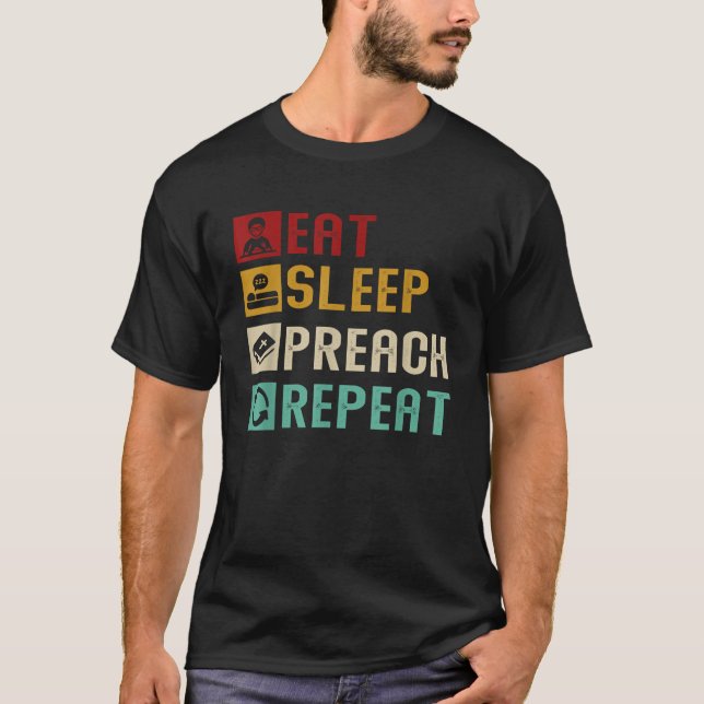 Upprepa den berömda preachervint för pastor för Ea T Shirt (Framsida)