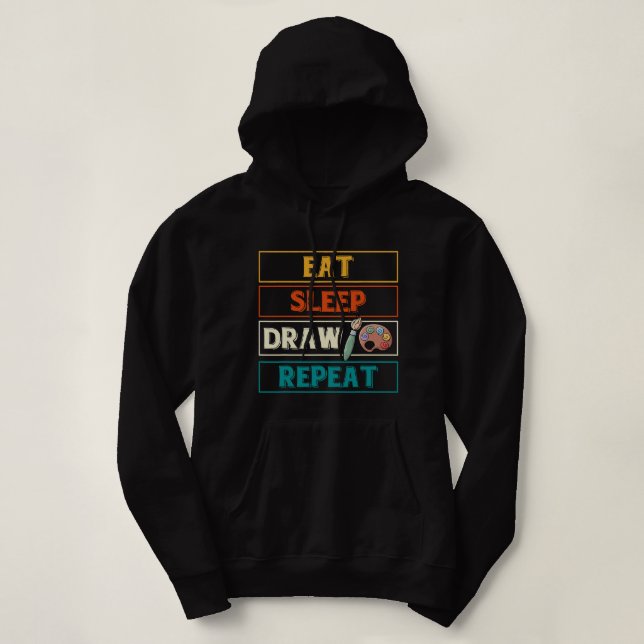 Upprepa den lustigt doftsketch Drawin T Shirt (Design framsida)