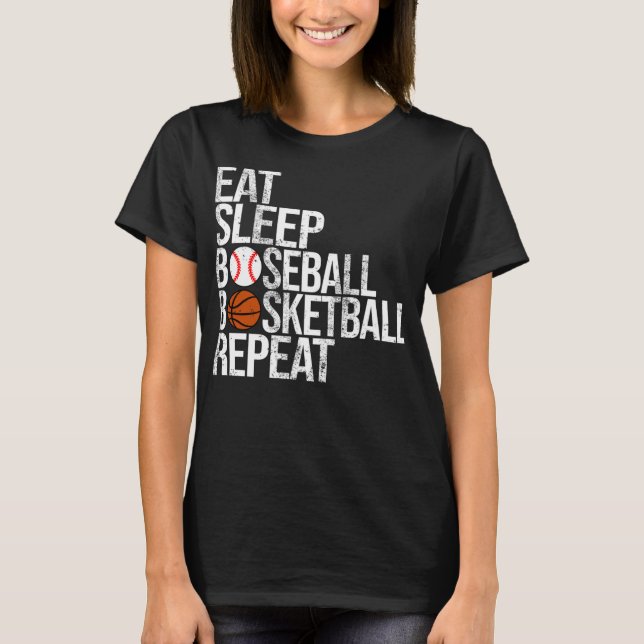 Upprepa den vackra basketbollen i viloläge i Boll T Shirt (Framsida)
