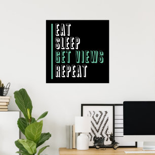 Upprepa dina vyer i viloläge - inspirerande poster