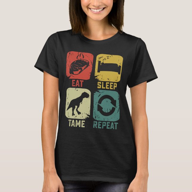 Upprepa Dinosaur-spel Geek Funny G T Shirt (Framsida)