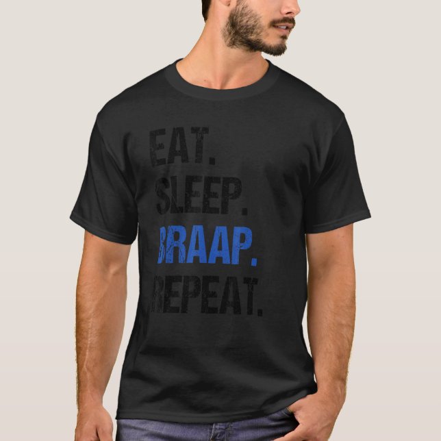 Upprepa Dirt Bike Motocross 1 T Shirt (Framsida)