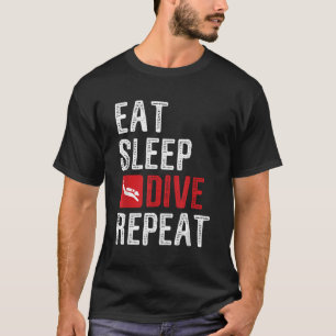 Upprepa dykning dykdykare t shirt