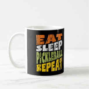Upprepa Eat-sömnen Pickleball Kaffemugg