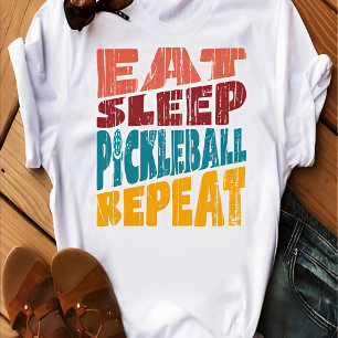 Upprepa Eat-sömnen Pickleball T Shirt