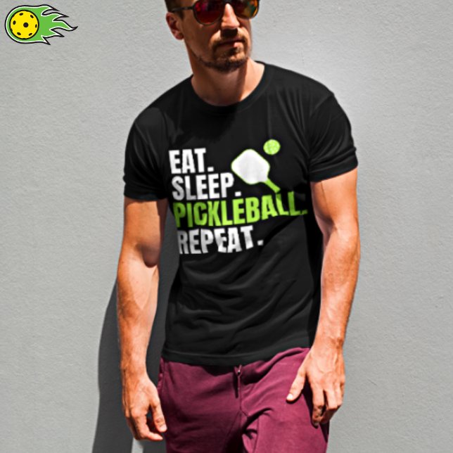 Upprepa Eat-sömnen Pickleball T Shirt (Skapare uppladdad)