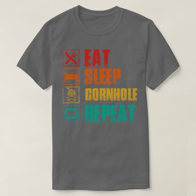 Upprepa Eat-sömnkornhålet T Shirt (Design framsida)