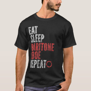 Upprepa Eat Ssov Baritone Oboe T Shirt