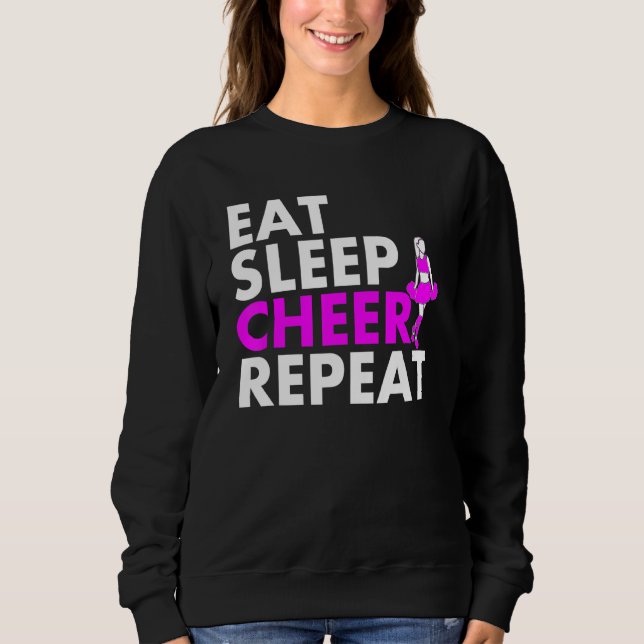 Upprepa Eat Ssov CheerLedare T Shirt (Framsida)