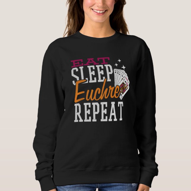Upprepa Eat Ssov Euchre T Shirt (Framsida)