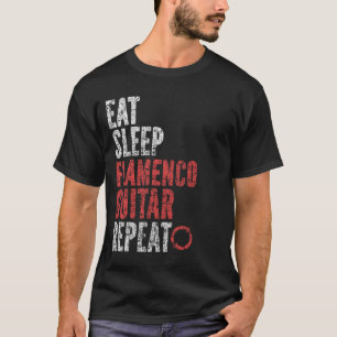 Upprepa Eat Ssov Flamenco guitar Repeat T Shirt