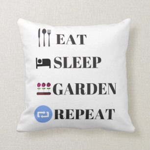 Upprepa Eat Ssov Garden Repeat Kudde