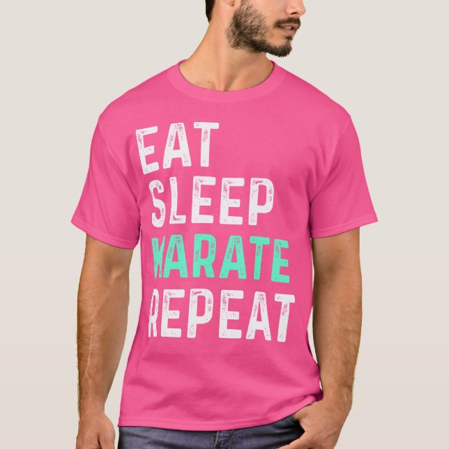 Upprepa Eat Ssov Karate T Shirt (Framsida)