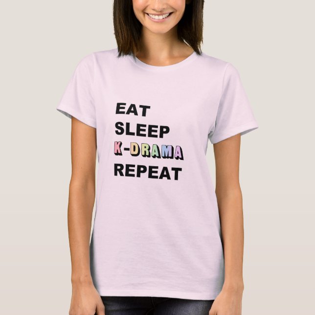 Upprepa Eat Ssov Kdrama T Shirt (Framsida)