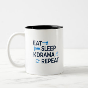 Upprepa Eat Ssov Kdrama Två-Tonad Mugg