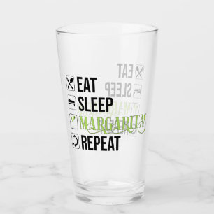 Upprepa Eat Ssov Margaritas Glaskopp