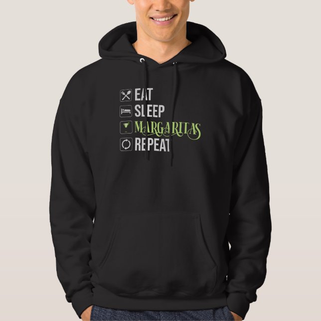 Upprepa Eat Ssov Margaritas Hoodie (Framsida)
