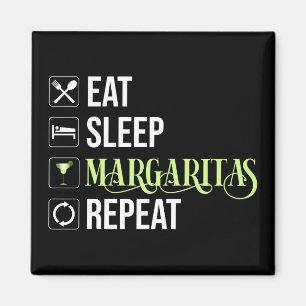 Upprepa Eat Ssov Margaritas Magnet